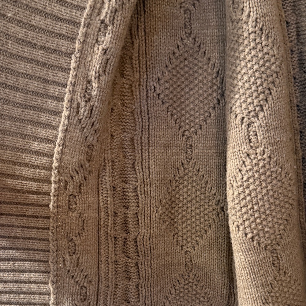The Normal Brand Tan Cable Knit Cardigan - Picture 6 of 8